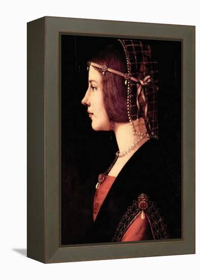 Lady Beatrice D'Este-Leonardo da Vinci-Framed Stretched Canvas