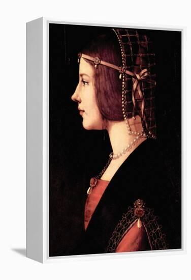 Lady Beatrice D'Este-Leonardo da Vinci-Framed Stretched Canvas