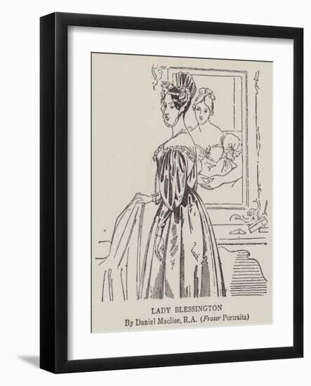 Lady Blessington-Daniel Maclise-Framed Giclee Print