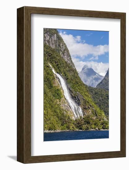 Lady Bowen Waterfall in Milford Sound-Michael Nolan-Framed Photographic Print