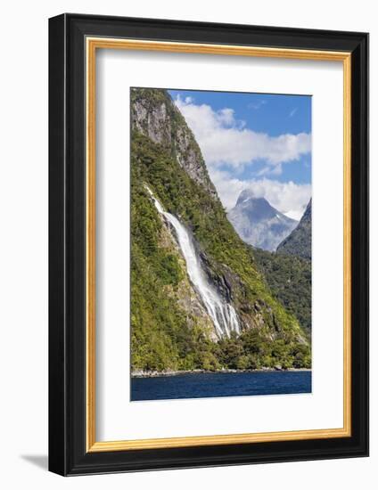 Lady Bowen Waterfall in Milford Sound-Michael Nolan-Framed Photographic Print