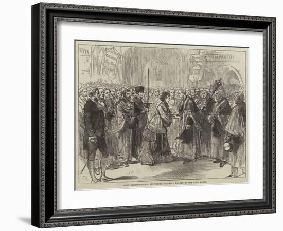 Lady Burdett-Coutts Delivering Columbia Market to the Lord Mayor-Charles Robinson-Framed Giclee Print