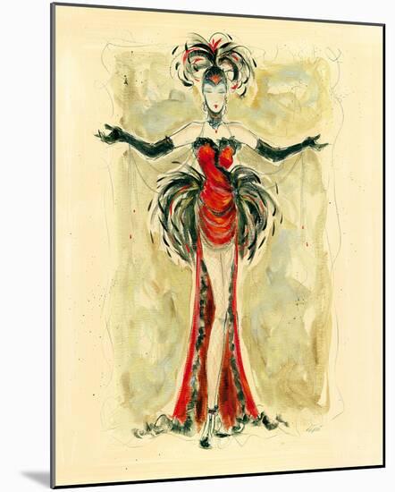 Lady Burlesque I-Dupre-Mounted Giclee Print