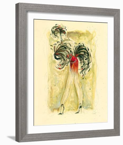 Lady Burlesque II-Dupre-Framed Giclee Print