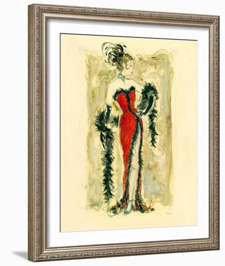 Lady Burlesque IV-Dupre-Framed Giclee Print