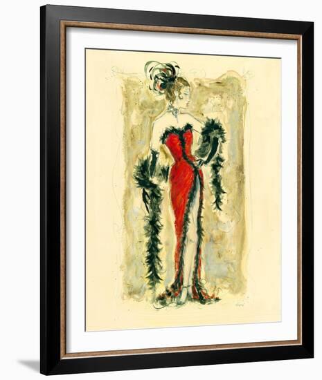 Lady Burlesque IV-Dupre-Framed Giclee Print