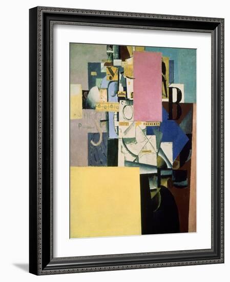 Lady by the Poster, c.1914-Kasimir Malevich-Framed Giclee Print