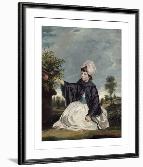 Lady Caroline Howard-Sir Joshua Reynolds-Framed Premium Giclee Print