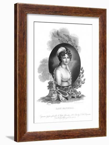 Lady Catherine Manners-Richard Cosway-Framed Art Print