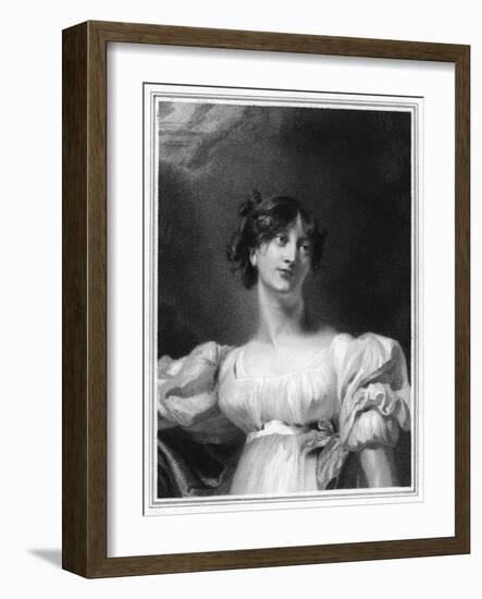 Lady Charlotte Bury-Thomas Lawrence-Framed Art Print