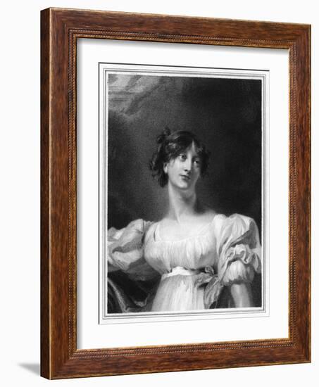 Lady Charlotte Bury-Thomas Lawrence-Framed Art Print