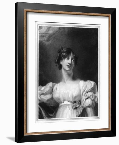 Lady Charlotte Bury-Thomas Lawrence-Framed Art Print