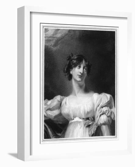 Lady Charlotte Bury-Thomas Lawrence-Framed Art Print