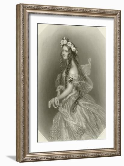 Lady Clementina Villiers-Alfred-edward Chalon-Framed Giclee Print