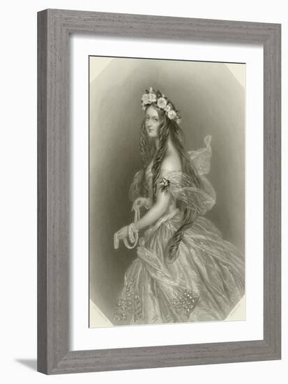 Lady Clementina Villiers-Alfred-edward Chalon-Framed Giclee Print