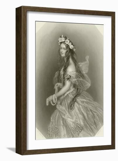 Lady Clementina Villiers-Alfred-edward Chalon-Framed Giclee Print