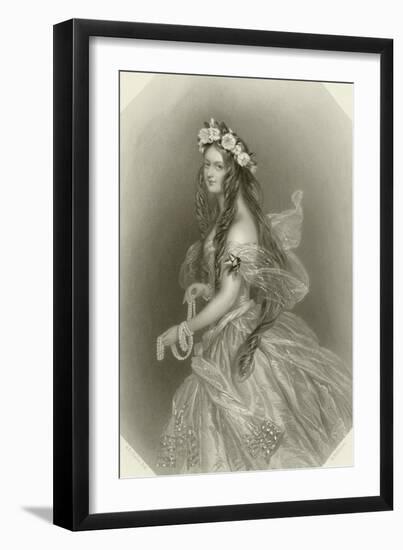 Lady Clementina Villiers-Alfred-edward Chalon-Framed Giclee Print