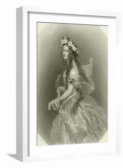 Lady Clementina Villiers-Alfred-edward Chalon-Framed Giclee Print