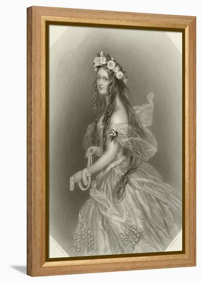 Lady Clementina Villiers-Alfred-edward Chalon-Framed Premier Image Canvas