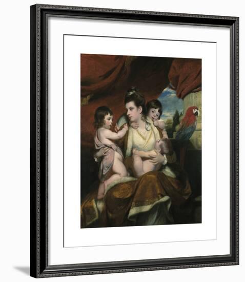 Lady Cockburn and Her Three Eldest Sons-Sir Joshua Reynolds-Framed Premium Giclee Print