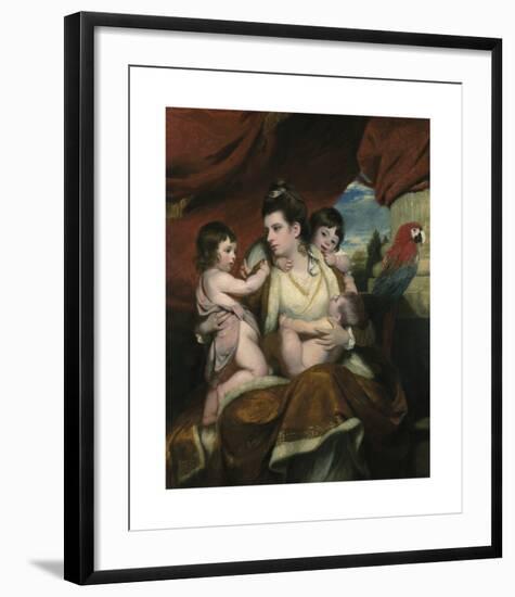 Lady Cockburn and Her Three Eldest Sons-Sir Joshua Reynolds-Framed Premium Giclee Print