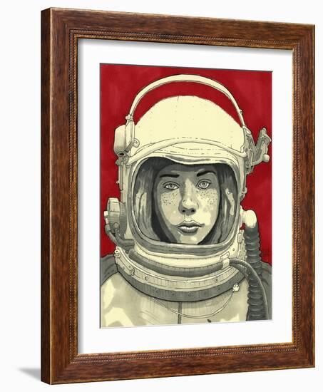 Lady Cosmonaut-Craig Snodgrass-Framed Giclee Print