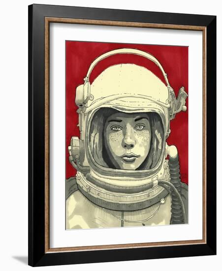 Lady Cosmonaut-Craig Snodgrass-Framed Giclee Print