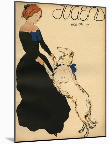 Lady Dance with Dog-null-Mounted Photographic Print