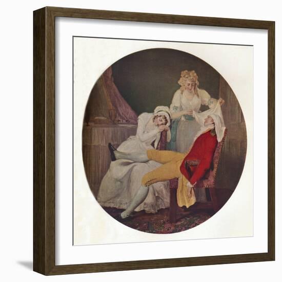 'Lady Easy's Steinkirk: A Scene from The Fearless Husband by Colley Cibber', c1790-Francis Wheatley-Framed Giclee Print