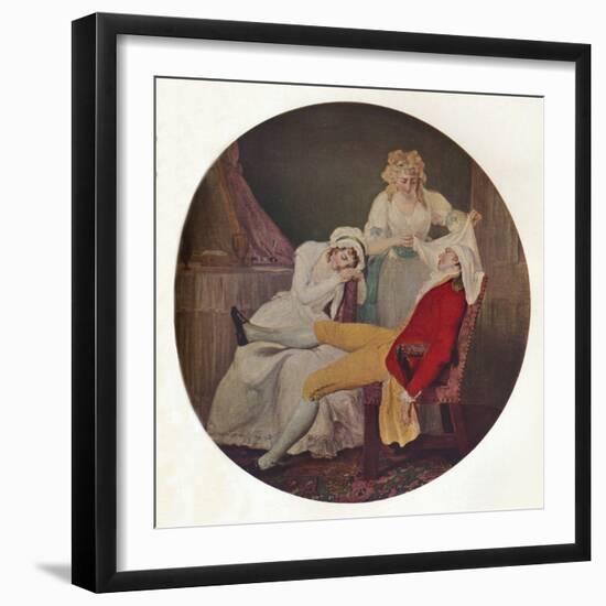 'Lady Easy's Steinkirk: A Scene from The Fearless Husband by Colley Cibber', c1790-Francis Wheatley-Framed Giclee Print