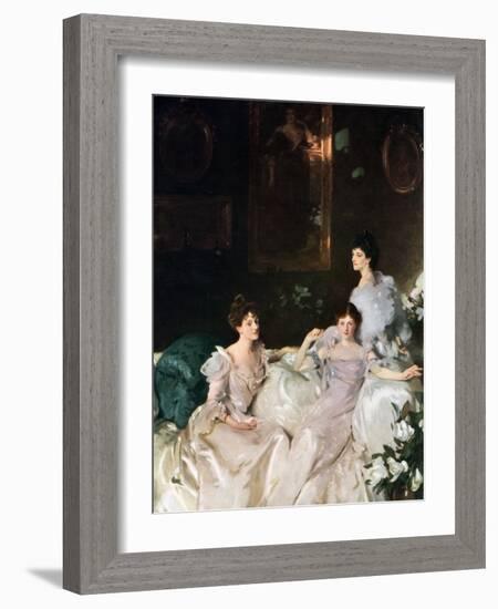 Lady Elcho, Mrs Tennant and Mrs Adeane, 1926-John Singer Sargent-Framed Giclee Print