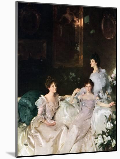 Lady Elcho, Mrs Tennant and Mrs Adeane, 1926-John Singer Sargent-Mounted Giclee Print