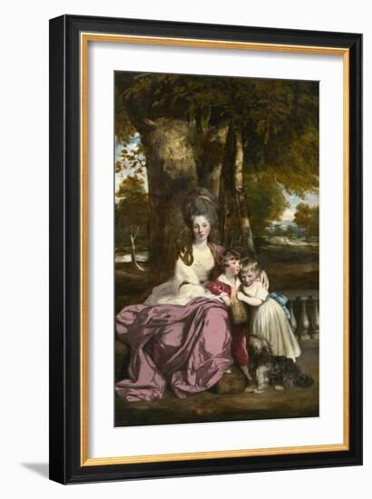 Lady Elizabeth Delme and Her Children, 1777-79-Sir Joshua Reynolds-Framed Giclee Print