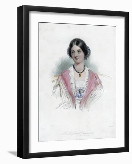 Lady Emily Dungarvon, 19th Century-WH Mote-Framed Giclee Print