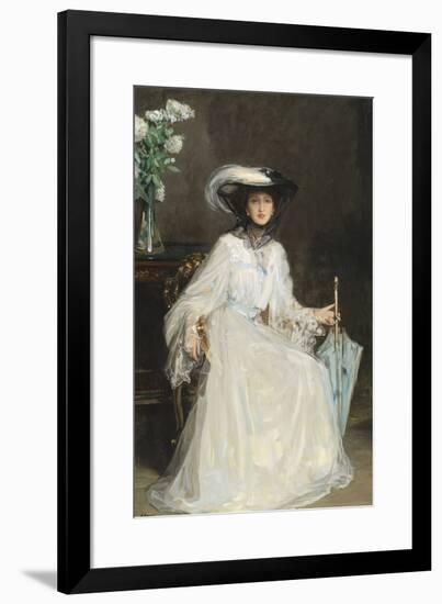 Lady Evelyn Farquhar-Sir John Lavery-Framed Premium Giclee Print