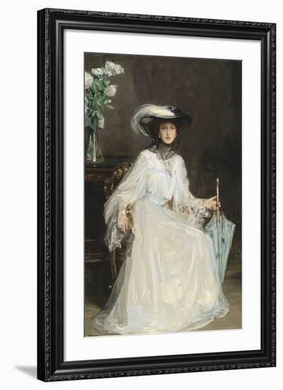 Lady Evelyn Farquhar-Sir John Lavery-Framed Premium Giclee Print