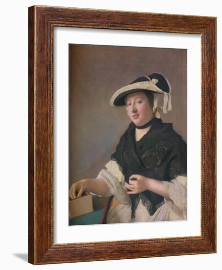 'Lady Fawkener', c1760-Jean-Etienne Liotard-Framed Giclee Print