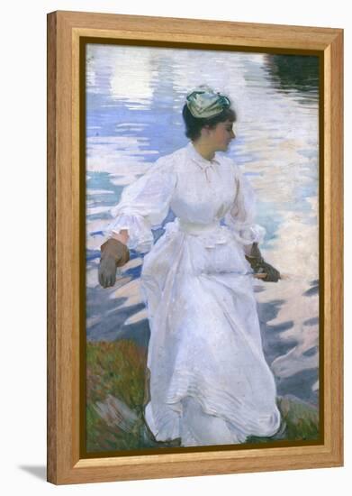 Lady Fishing - Mrs Ormond-John Singer Sargent-Framed Premier Image Canvas