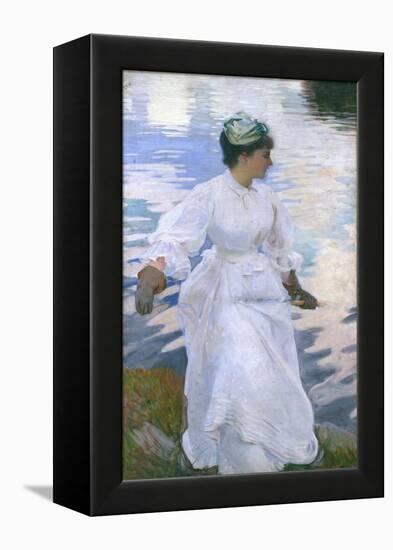 Lady Fishing - Mrs Ormond-John Singer Sargent-Framed Premier Image Canvas