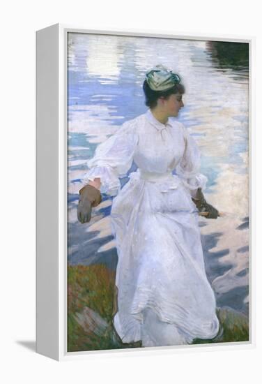 Lady Fishing - Mrs Ormond-John Singer Sargent-Framed Premier Image Canvas