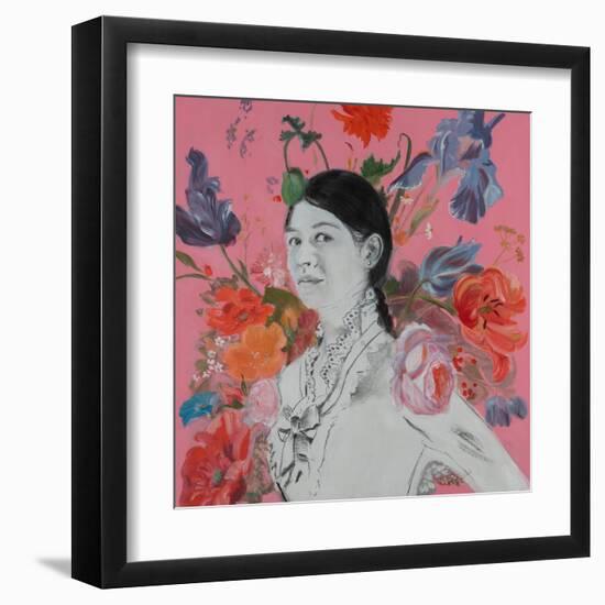 Lady Florals II-Sandra Iafrate-Framed Art Print