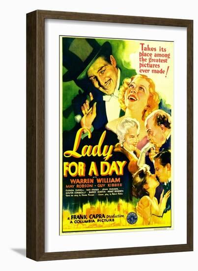 Lady for a Day, Warren William, May Robson, Guy Kibbee, 1933--Framed Art Print