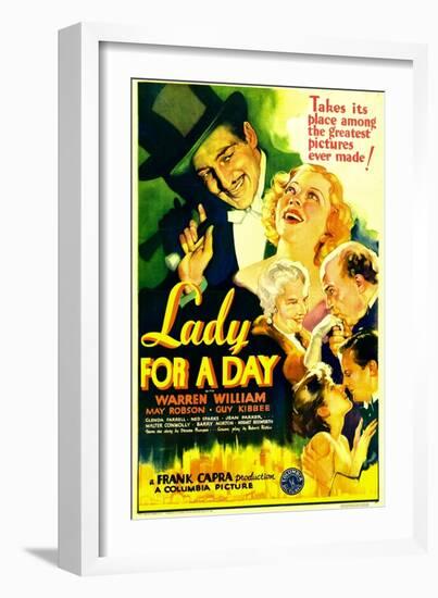 Lady for a Day, Warren William, May Robson, Guy Kibbee, 1933--Framed Art Print