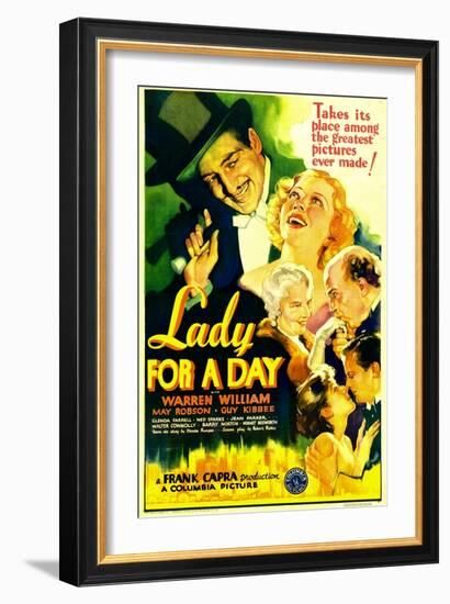 Lady for a Day, Warren William, May Robson, Guy Kibbee, 1933-null-Framed Art Print