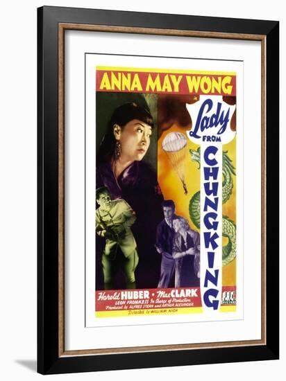 Lady from Chungking, Anna May Wong, 1942-null-Framed Art Print