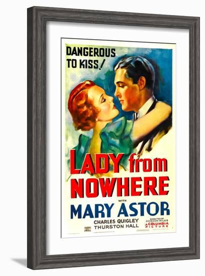 Lady from Nowhere, Mary Astor, Charles Quigley, 1933--Framed Art Print