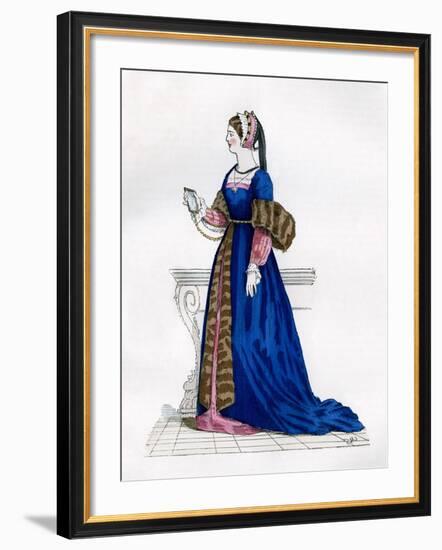 Lady from the Court of Francis I of France, 16th Century (1882-188)--Framed Giclee Print