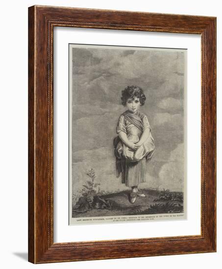 Lady Gertrude Fitzpatrick-Sir Joshua Reynolds-Framed Giclee Print