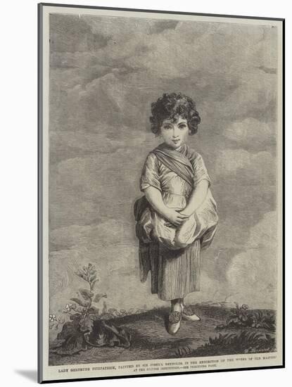 Lady Gertrude Fitzpatrick-Sir Joshua Reynolds-Mounted Giclee Print