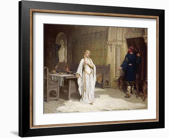 Lady Godiva, 1892-Edmund Blair Leighton-Framed Giclee Print